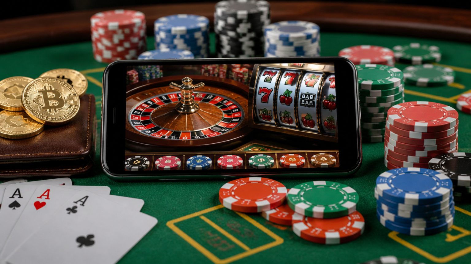 Crypto Casino Online: What Players Should Consider Before Playing Crypto casino online gameplay on a smartphone with casino chips