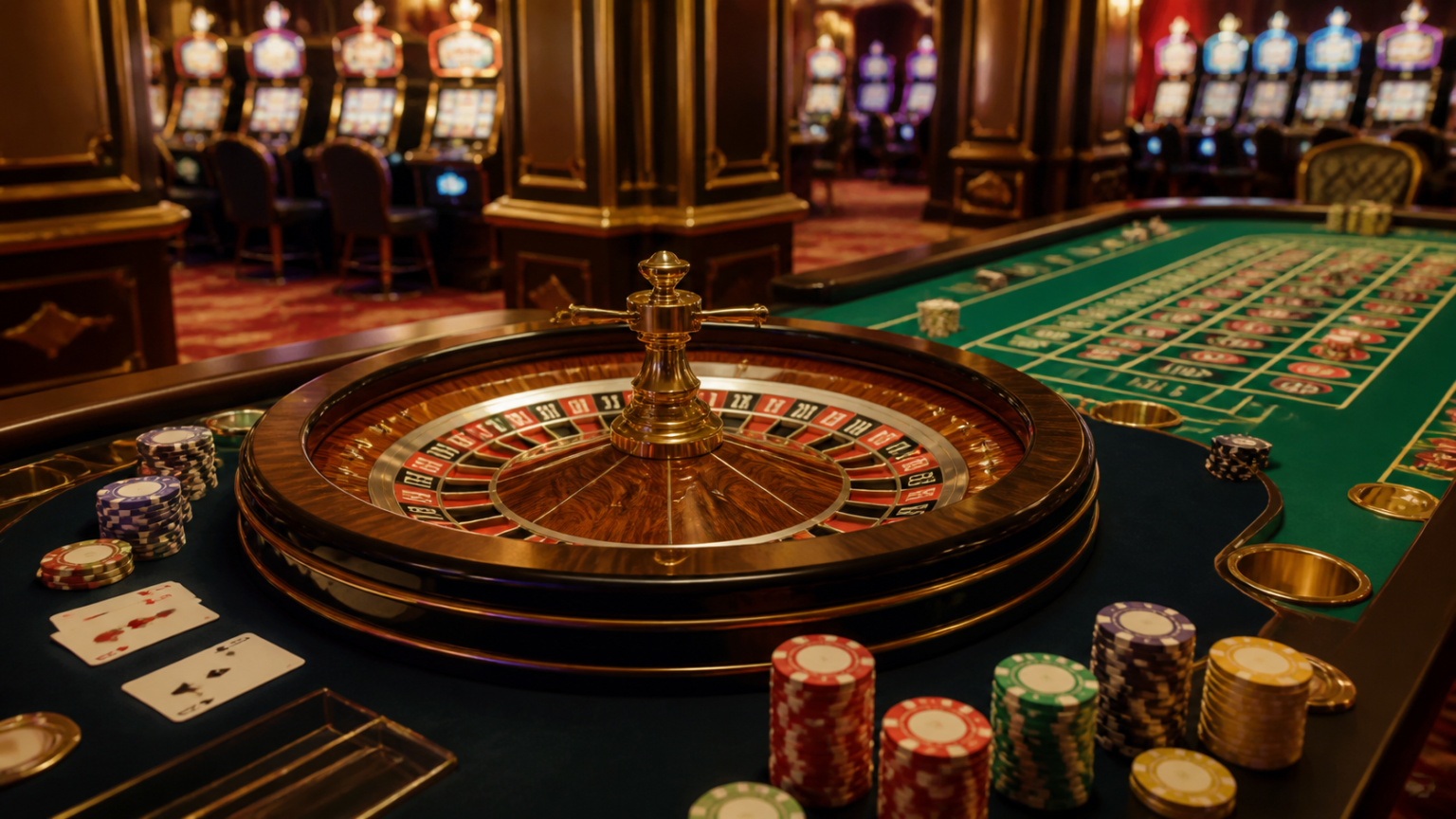 Casino Online: Metodi di Pagamento, Depositi e Prelievi da Conoscere Casino table with roulette wheel and cards for online casino malaysia