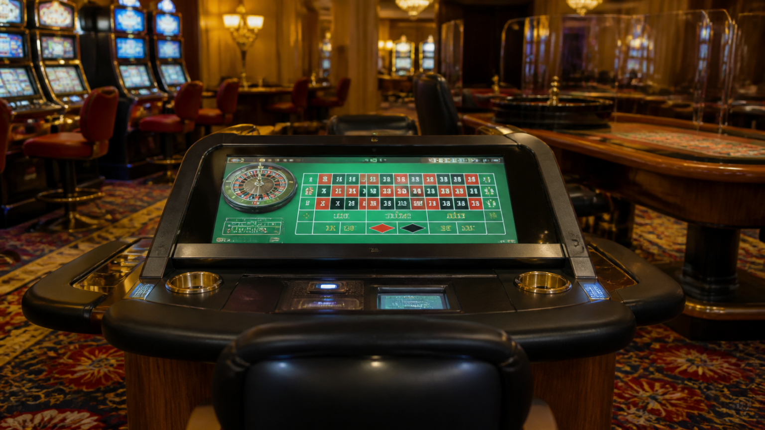 What to look for when comparing betting platforms: Singapore betting sites Casino betting terminal showing a roulette game